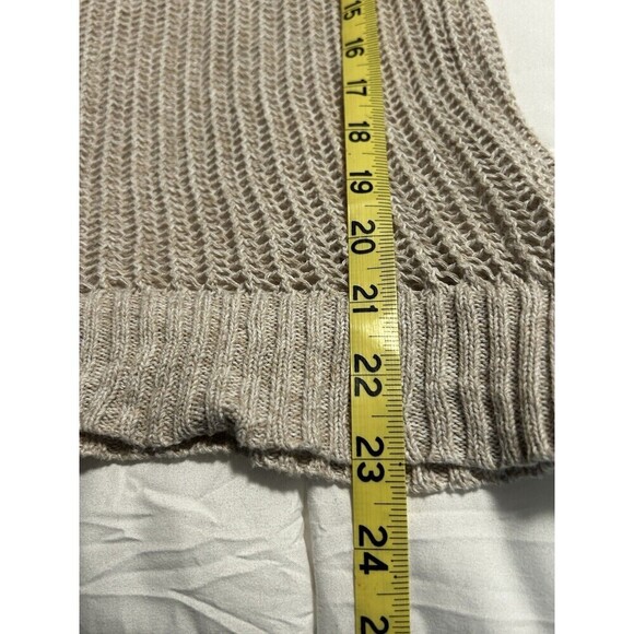 AEROPOSTALE Taupe Loose Knit Lightweight Layering Sweater Medium - Picture 8 of 8